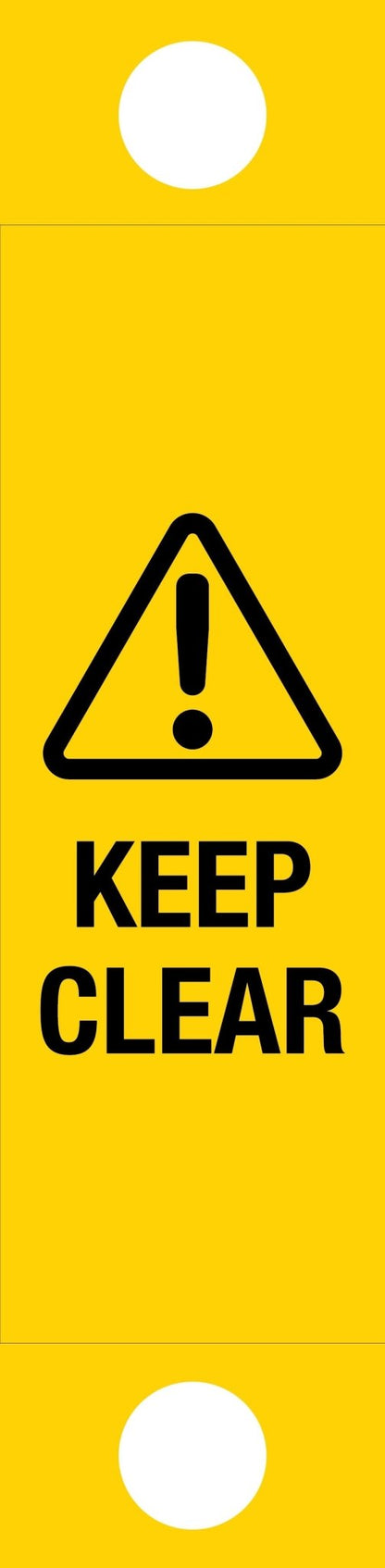 Keep Clear - Corflute Bollard Traffic Signs - New Signs