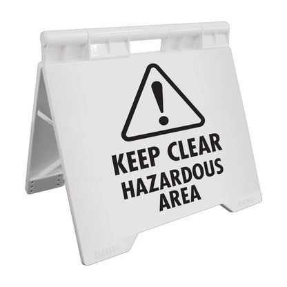 Keep Clear Hazardous Area - Evarite A - Frame Sign - New Signs
