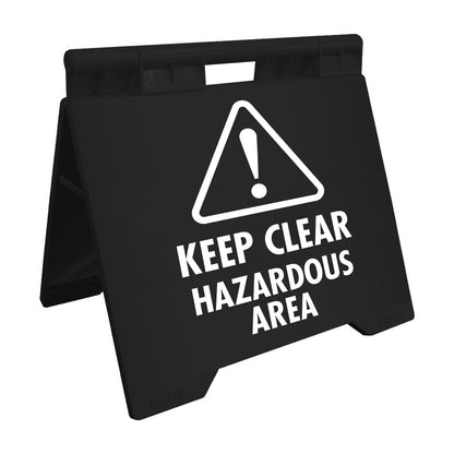 Keep Clear Hazardous Area - Evarite A - Frame Sign - New Signs