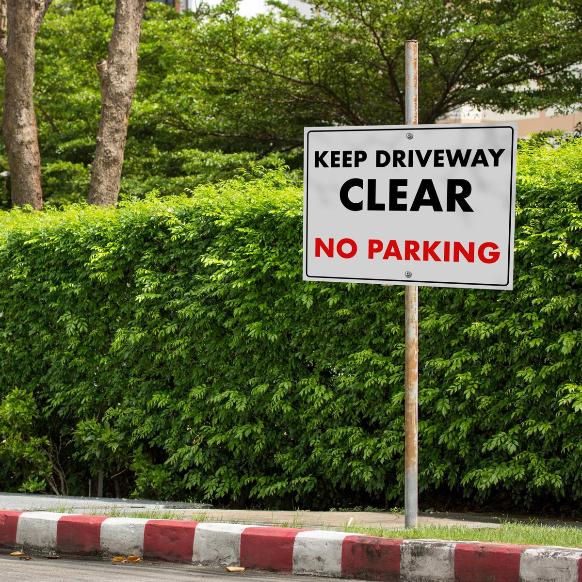 Keep Driveway Clear No Parking Sign - New Signs