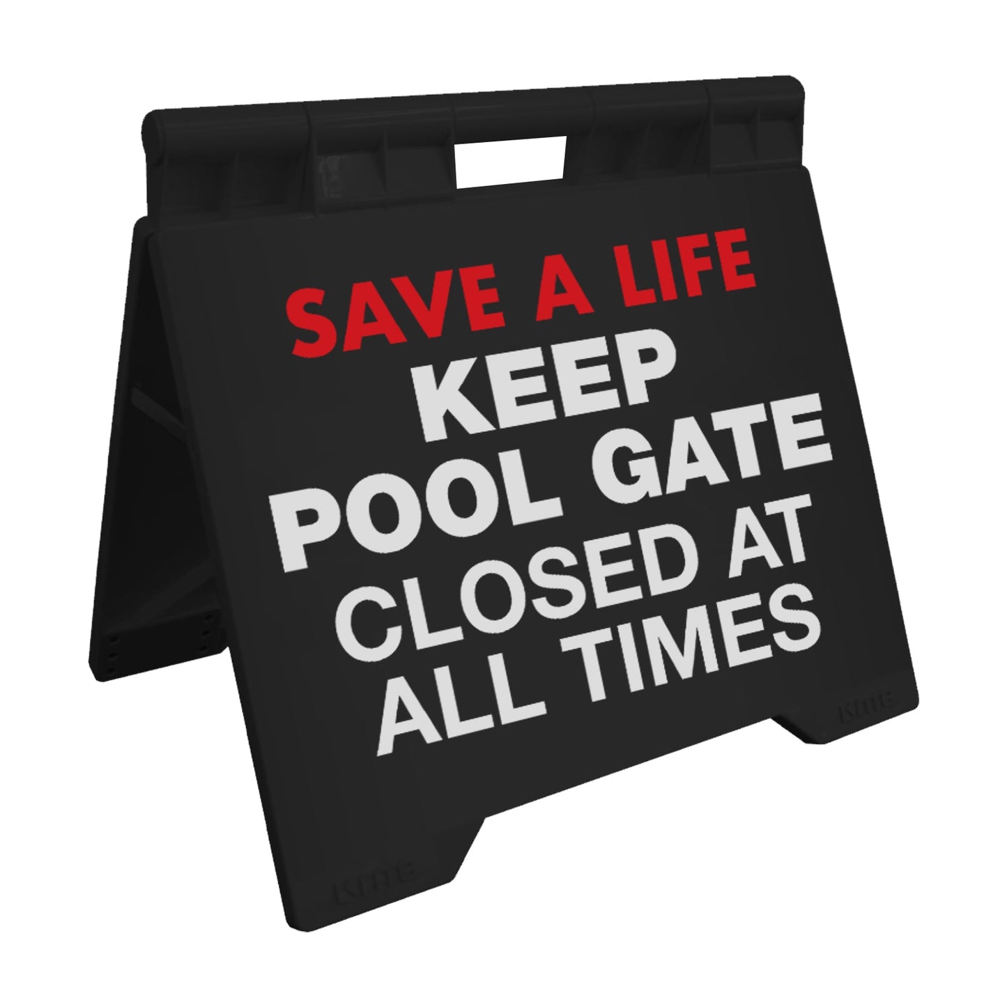 Keep Pool Gate Closed At All Times - Evarite A - Frame Sign - New Signs