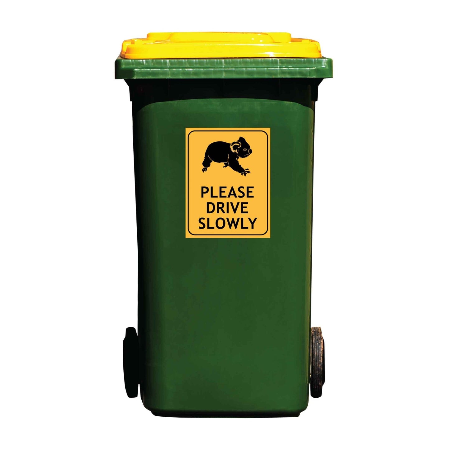 Koala Please Drive Slowly Wheelie Bin Sticker - New Signs