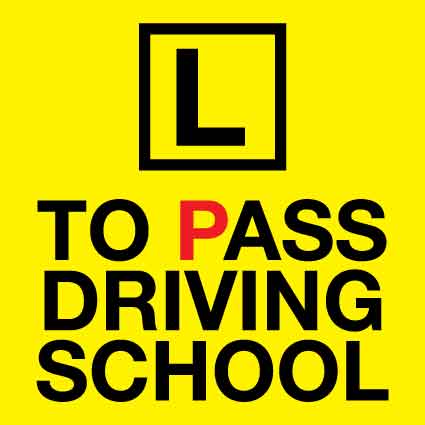 L To Pass Driving School Magnetic Vehicle Sign - New Signs
