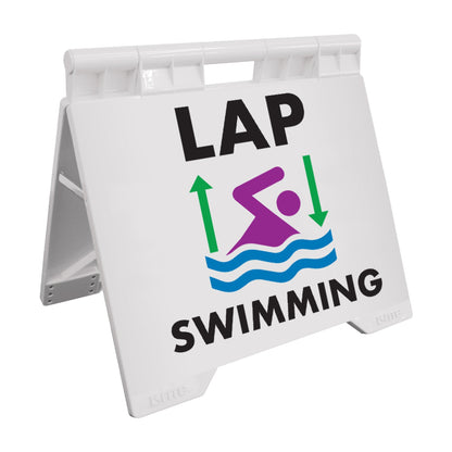 Lap Swimming - Evarite A - Frame Sign - New Signs