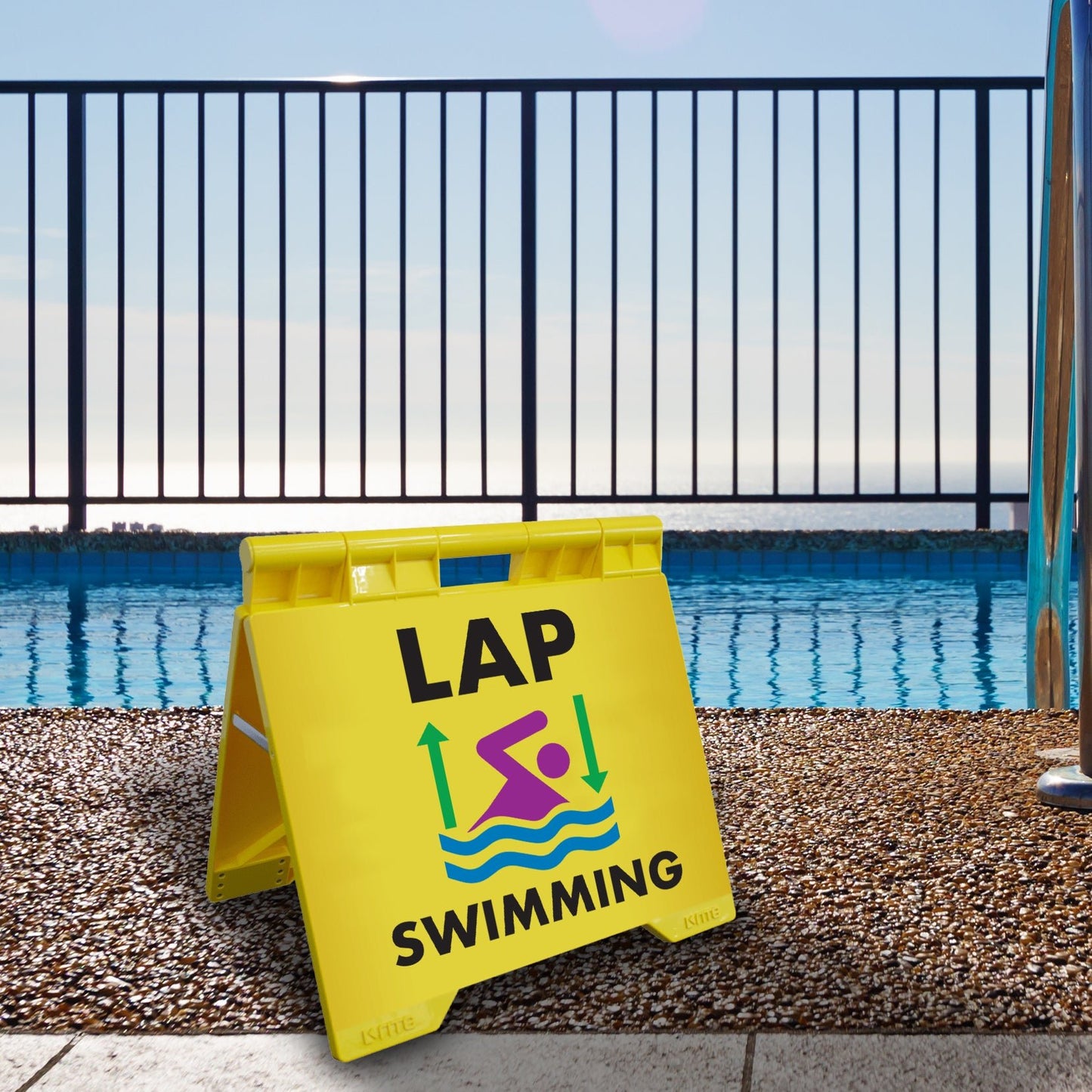 Lap Swimming - Evarite A - Frame Sign - New Signs