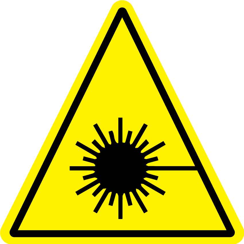 Laser (Triangle) Decal - New Signs