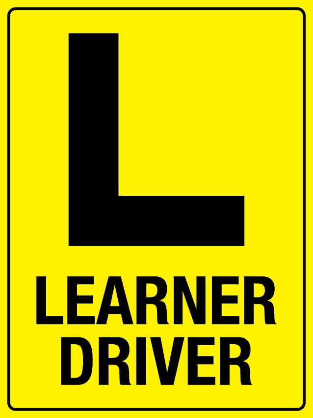 Learner Driver Magnetic Vehicle Sign - New Signs