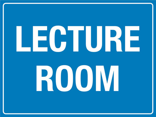 Lecture Room Sign - New Signs