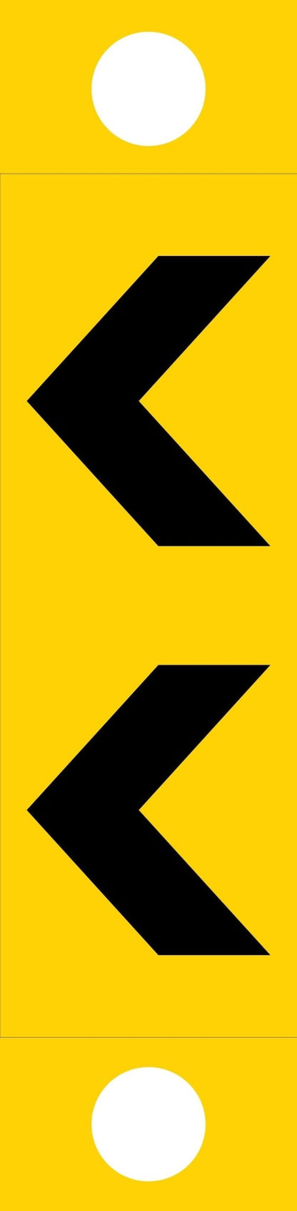 Left Arrow - Corflute Bollard Traffic Signs - New Signs