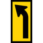 Left Turn Lane Ahead Multi Message Traffic Sign 300mm x 600mm - New Signs