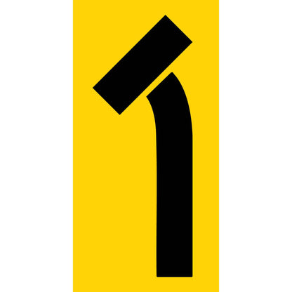 Left Turn Lane Closed Multi Message Traffic Sign 300mm x 600mm - New Signs