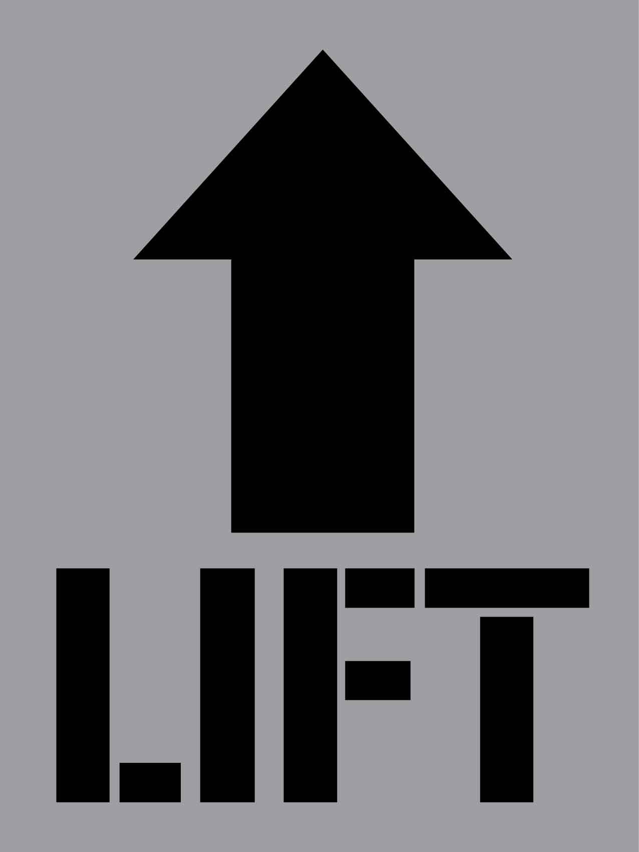 Lift - Aluminium Composite Stencil - New Signs