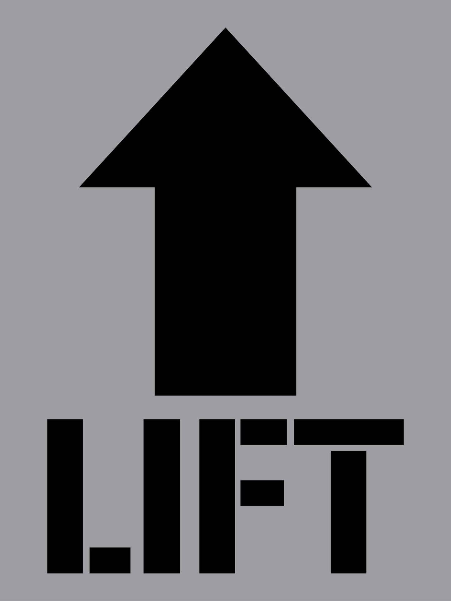 Lift - Aluminium Composite Stencil - New Signs