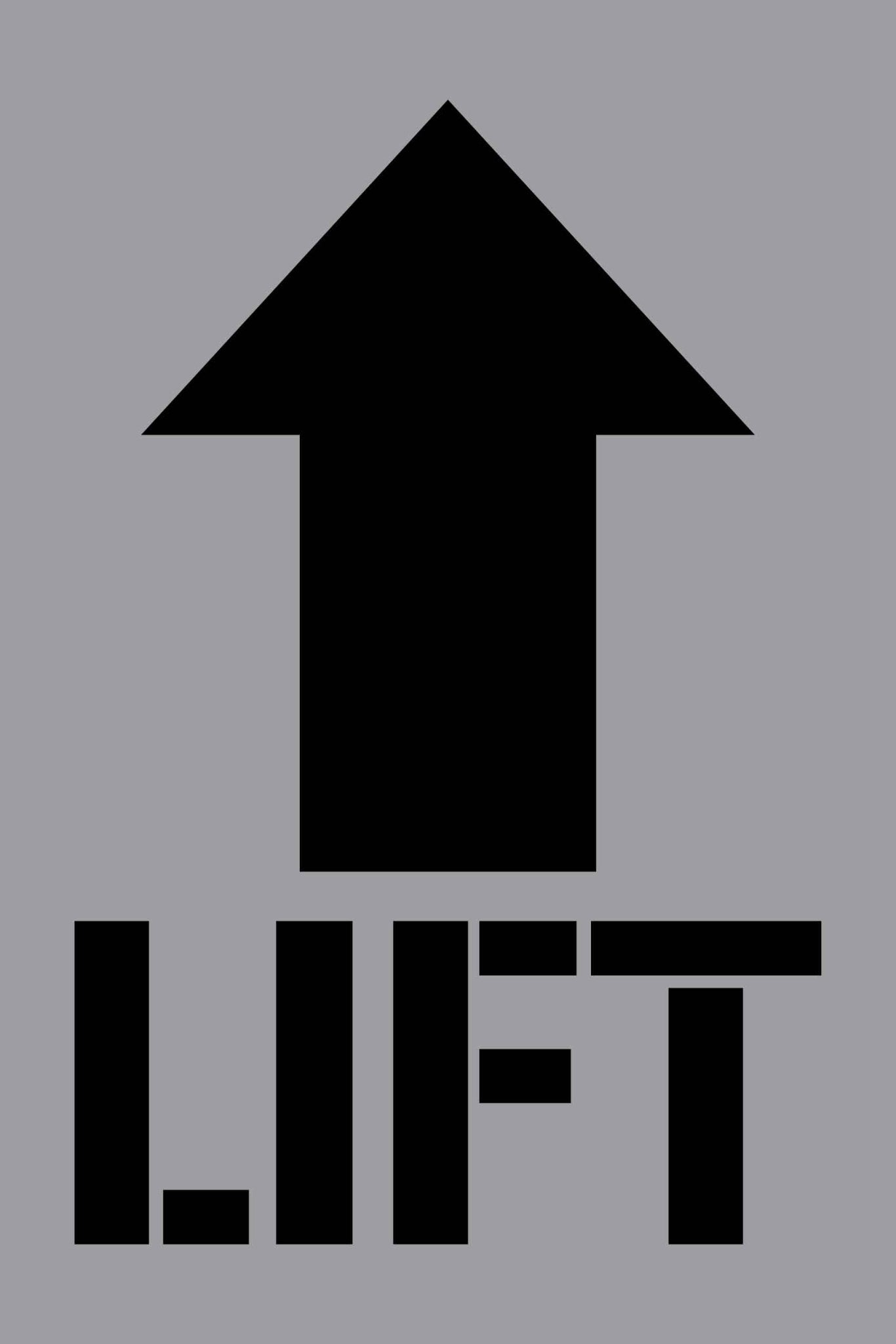 Lift - Aluminium Composite Stencil - New Signs