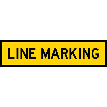 Line Marking Long Skinny Multi Message Traffic Sign - New Signs