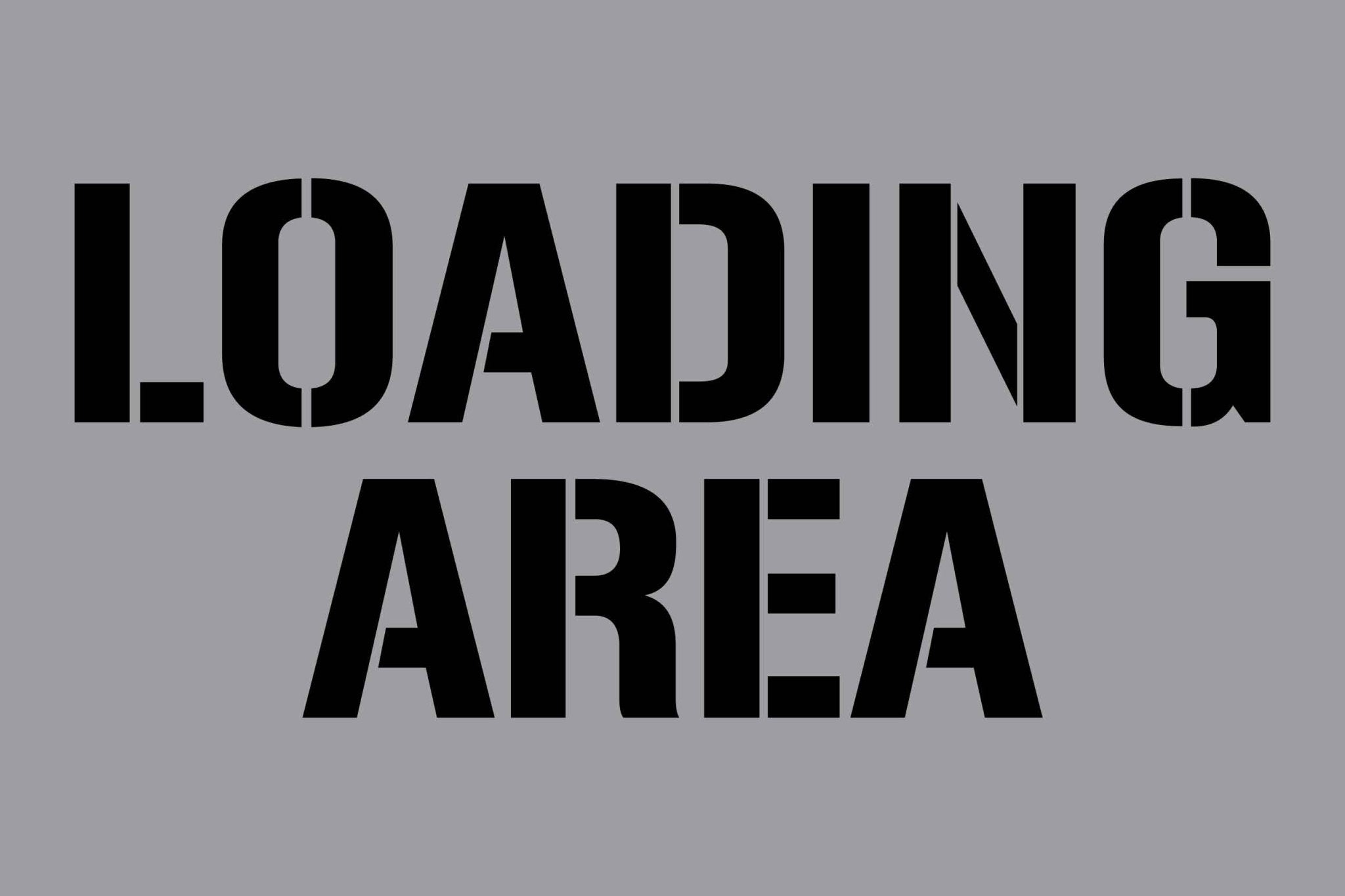 Loading Area - Aluminium Composite Stencil – New Signs