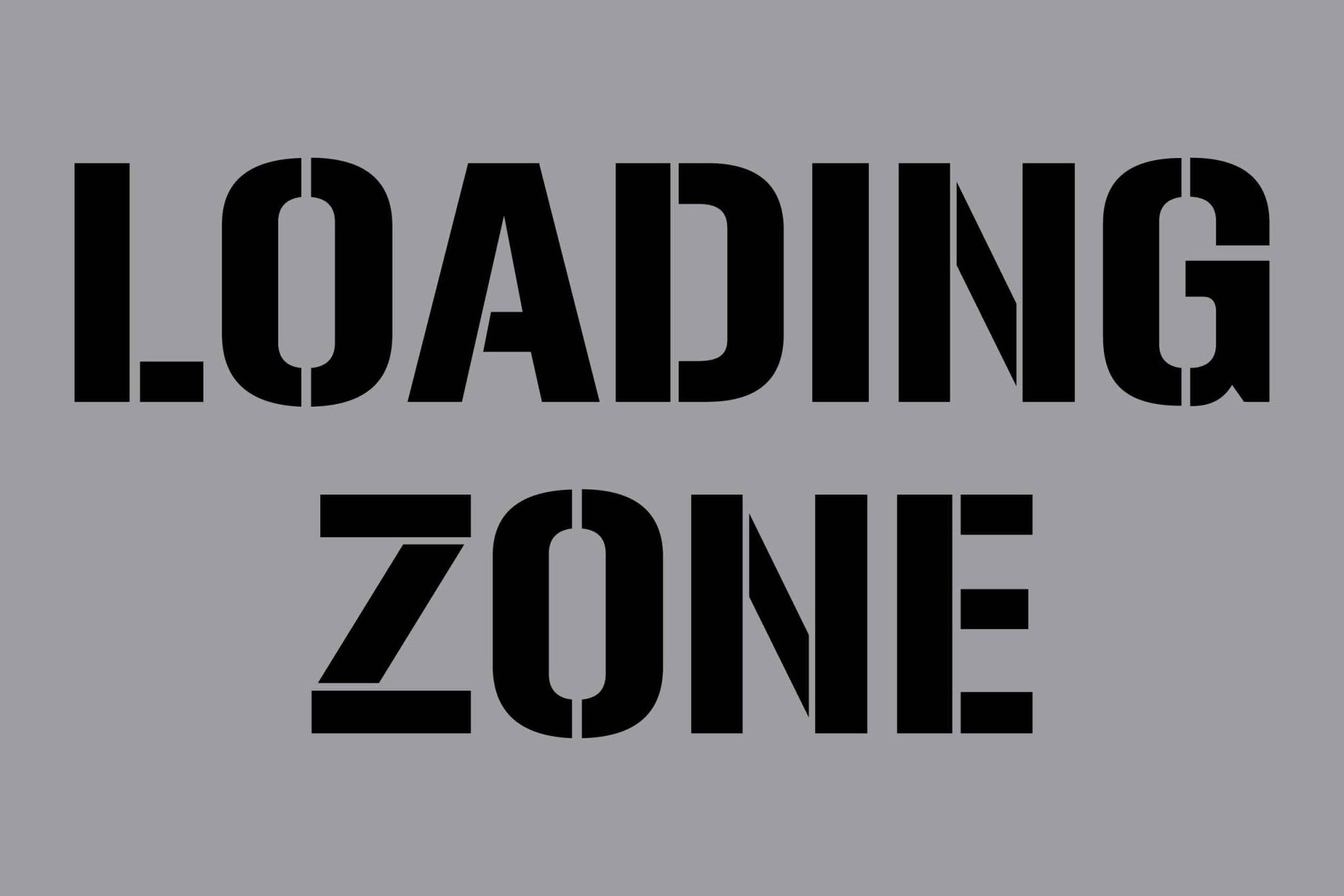 Loading Zone - Aluminium Composite Stencil - New Signs