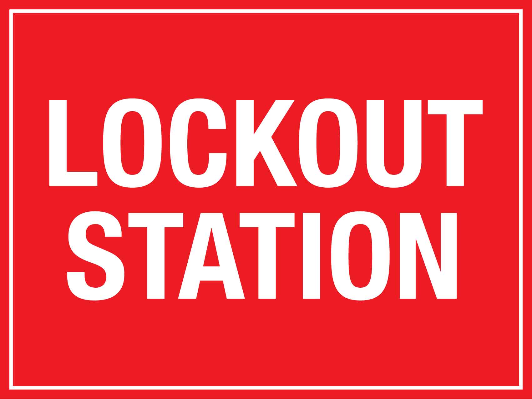 Lockout Station Sign - New Signs