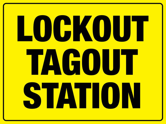 Lockout Tagout Station - New Signs