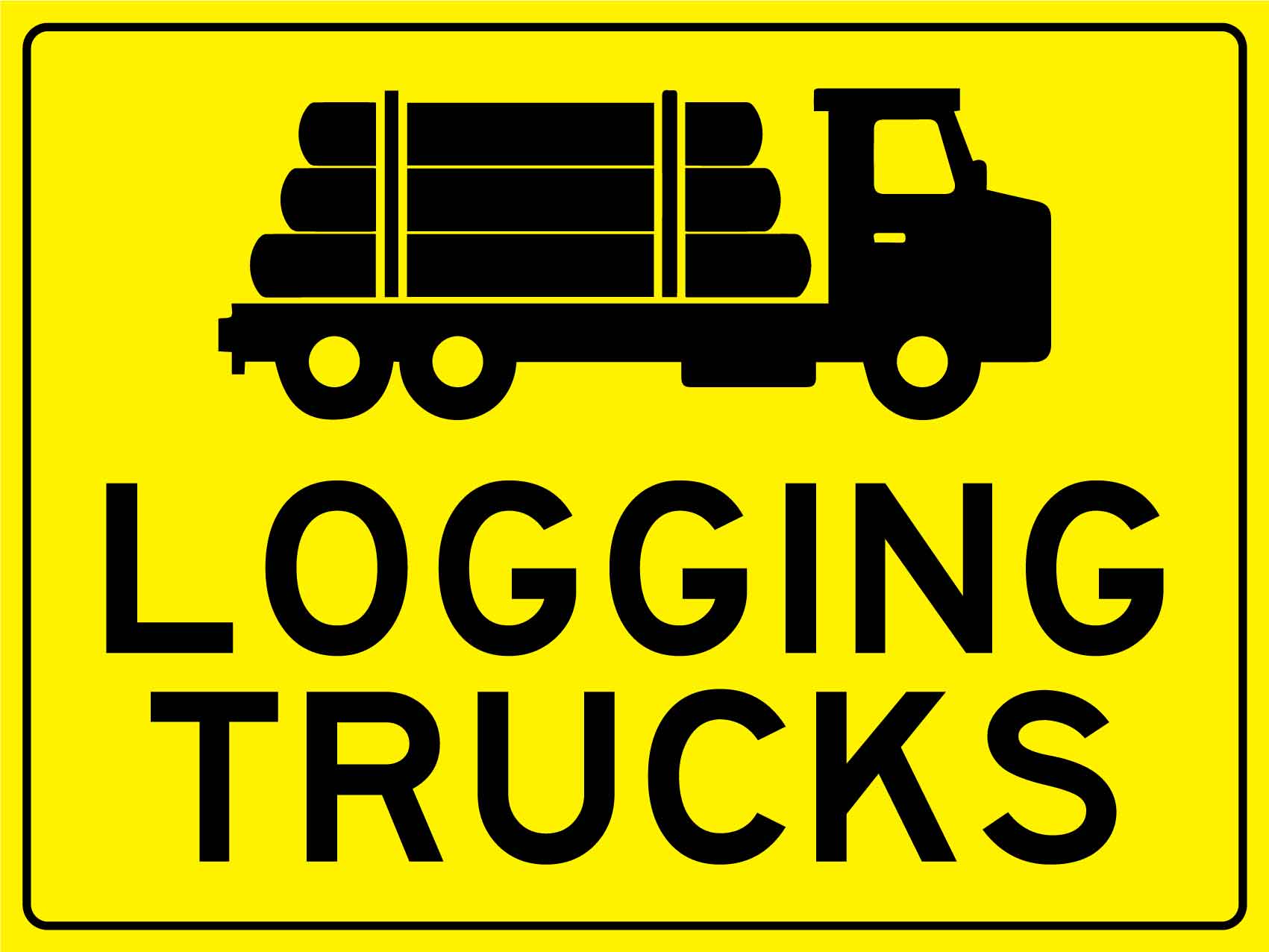 Logging Trucks Sign - New Signs