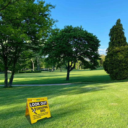 Look Out Swooping Bird - Evarite A - Frame Sign - New Signs