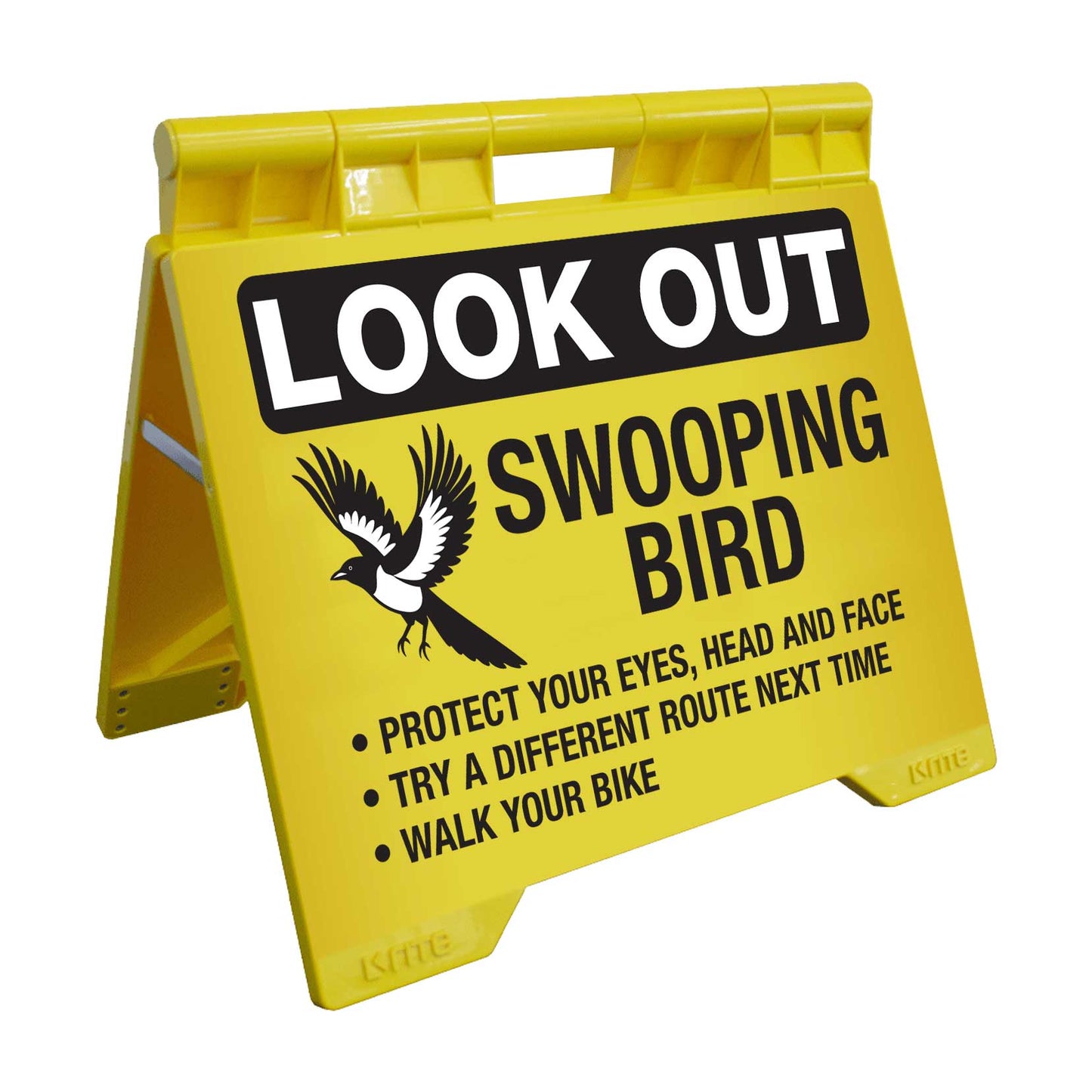 Look Out Swooping Bird - Evarite A - Frame Sign - New Signs