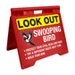 Look Out Swooping Bird - Evarite A - Frame Sign - New Signs