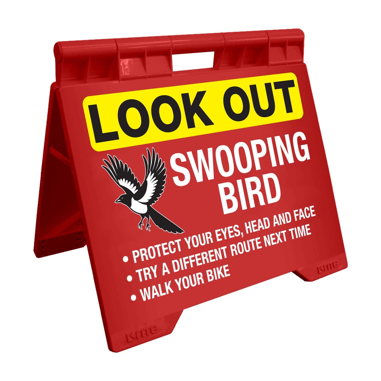 Look Out Swooping Bird - Evarite A - Frame Sign - New Signs