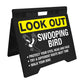 Look Out Swooping Bird - Evarite A - Frame Sign - New Signs