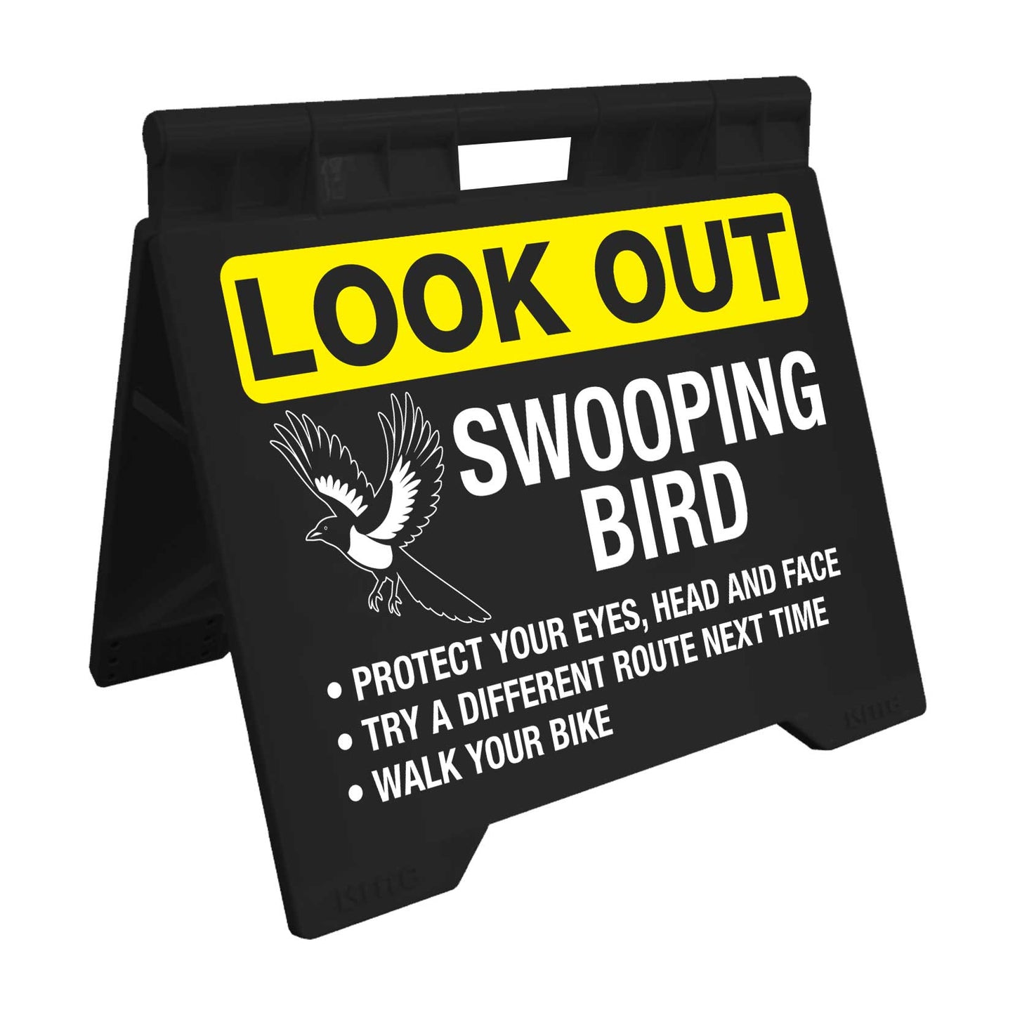 Look Out Swooping Bird - Evarite A - Frame Sign - New Signs