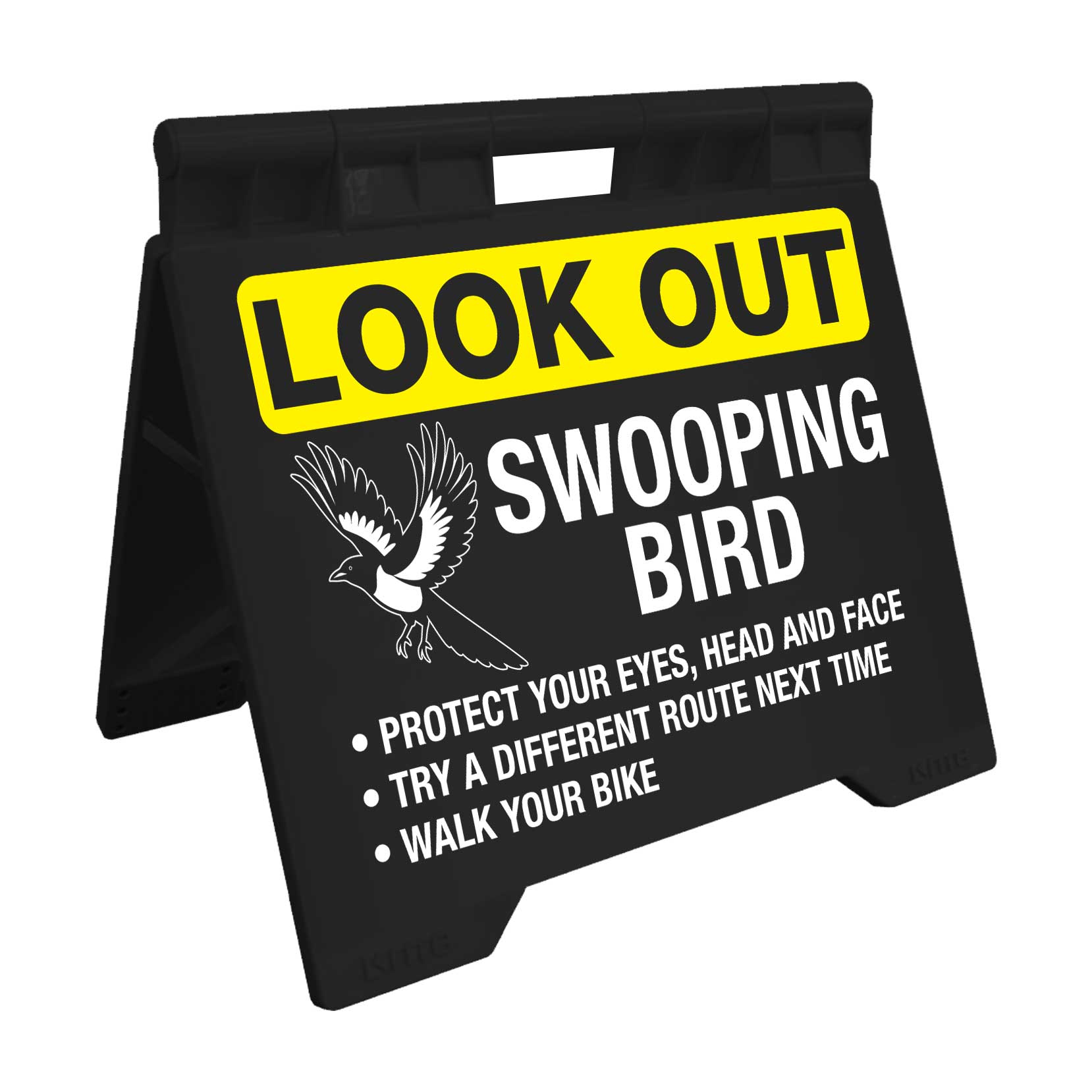 Look Out Swooping Bird - Evarite A - Frame Sign - New Signs