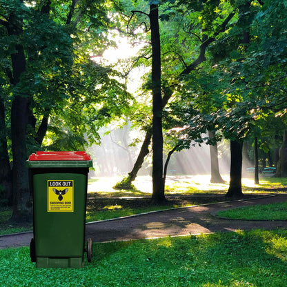Look Out Swooping Bird Wheelie Bin Sticker - New Signs