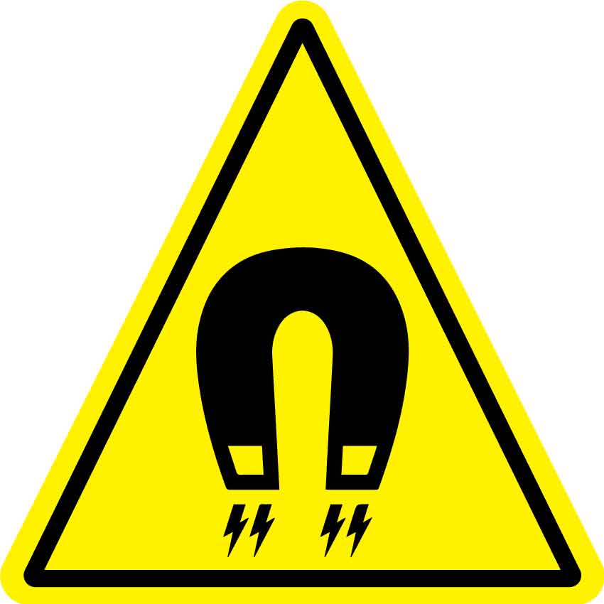 Magnetic Field (Triangle) Decal - New Signs
