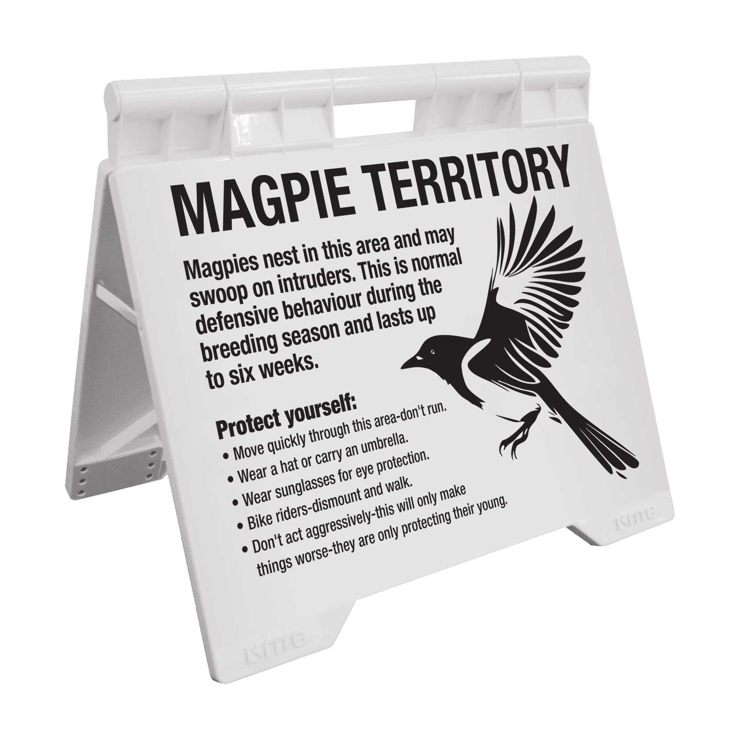 Magpie Territory - Evarite A - Frame Sign - New Signs