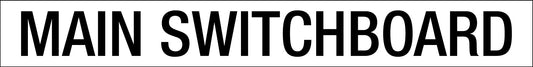 Main Switchboard - Statutory Sign - New Signs