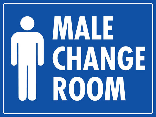 Male Change Room Sign - New Signs