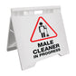 Male Cleaner In Progress - Evarite A - Frame Sign - New Signs