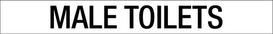 Male Toilets - Statutory Sign - New Signs