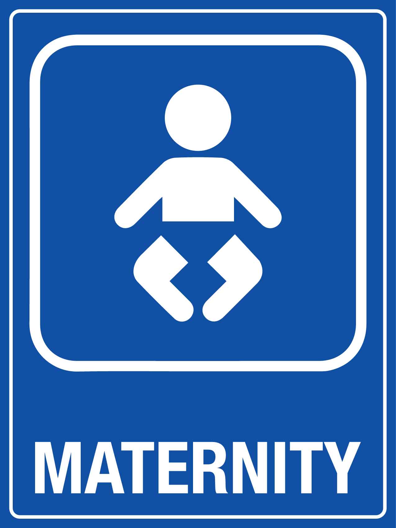 Maternity Blue Sign - New Signs