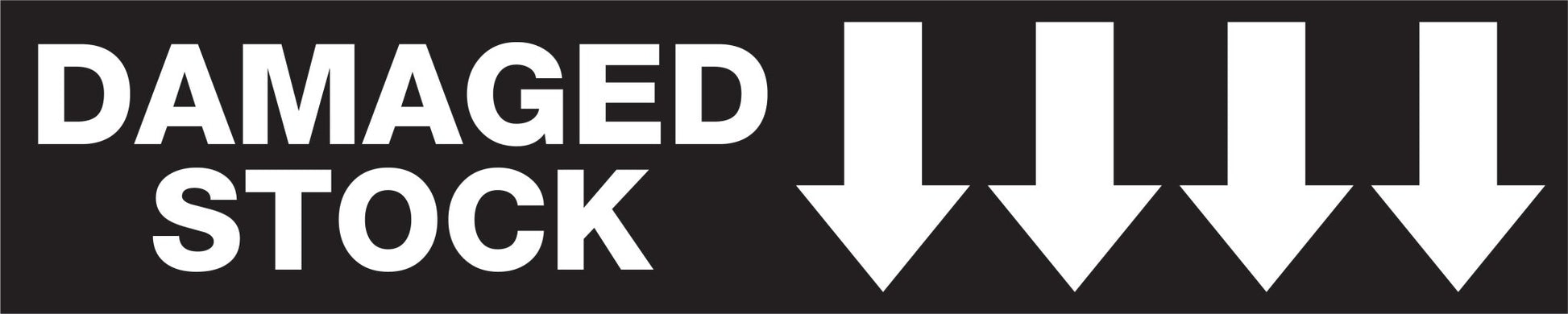 MB Damaged Stock - Arrow Down - 350mm x 70mm - New Signs