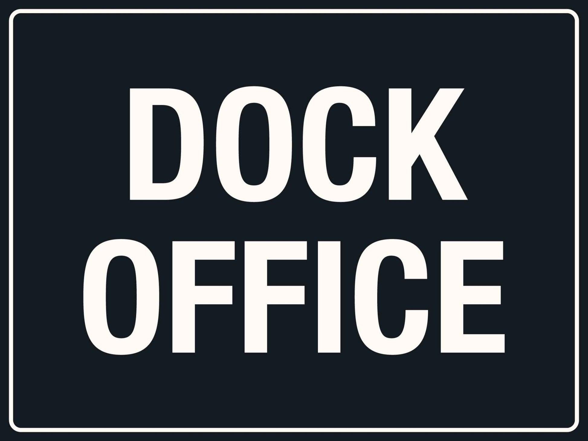 MB Dock Office Sign - New Signs