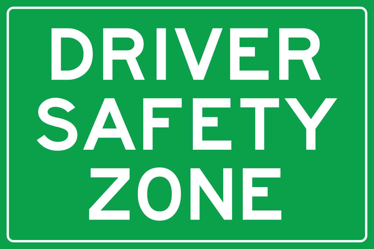 MB Driver Safety Zone Sign 400mm x 600mm - New Signs