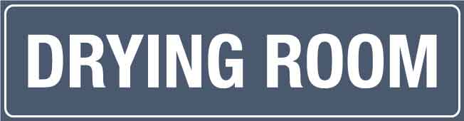 MB Drying Room Sign 230mm x 60mm - New Signs