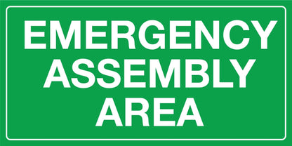 MB Emergency Assembly Area Sign - New Signs