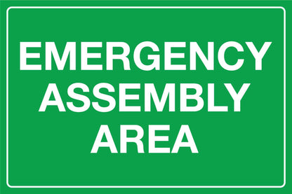 MB Emergency Assembly Area Sign - New Signs