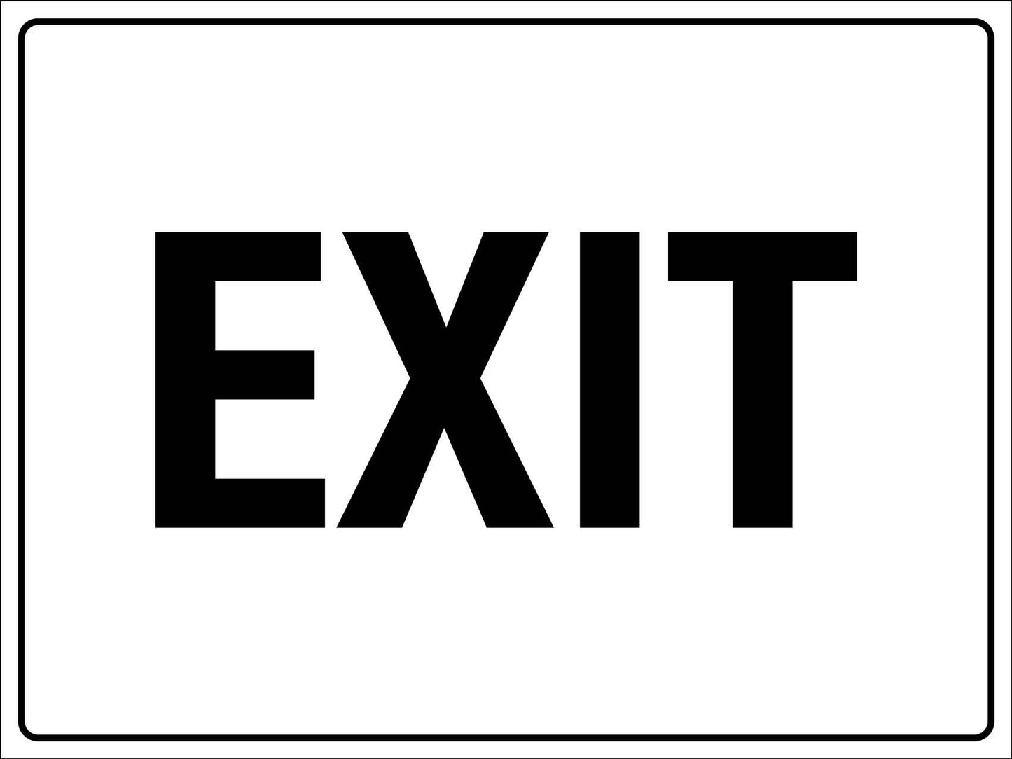 MB Exit Sign 450mm x 600mm - New Signs
