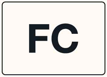 MB FC Sign 125mm x 90mm - New Signs