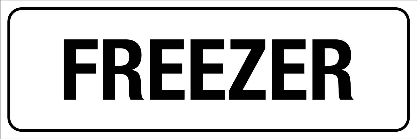 MB Freezer Sign 600mm x 200mm - New Signs