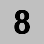 MB Locker Numbers 1 - 24 50mm x 50mm - New Signs