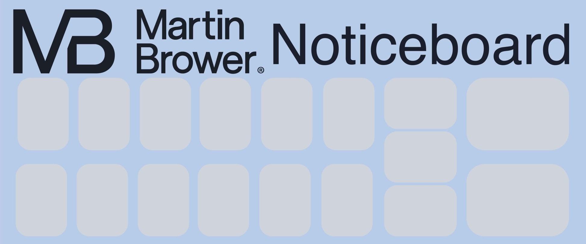 MB Notice Board with A4 and A3 Plastic Sleeves 2400mm x 1000mm - 15x A4 Plastic Pockets and 2x A4 Plastic Pockets - New Signs